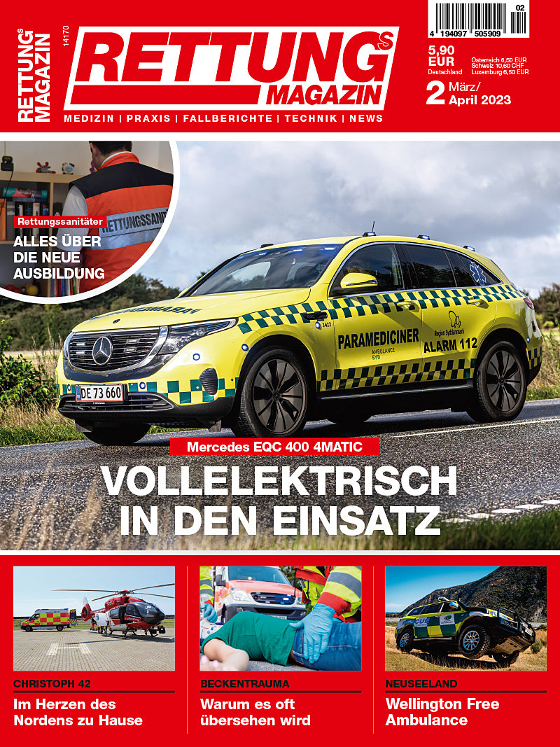 Spectral Blue ambulance disinfection featured in Rettungs-Magazin 2/2023